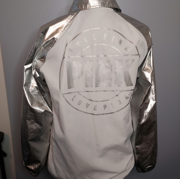 Pink Victoria Secret Jacket/Windbreaker Size XS Oversize - Picture 9 of 15